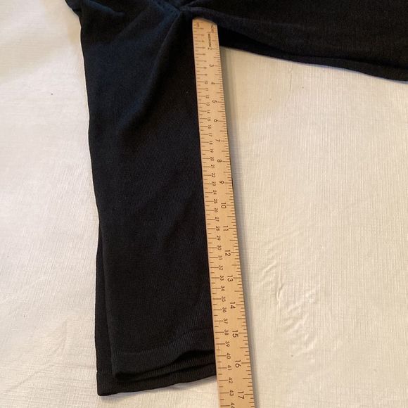 Jones New York Sweater Jacket Black Long Sleeves Open Front Jacket Sweat… - Picture 11 of 12